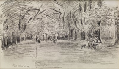 In het park door Max Liebermann